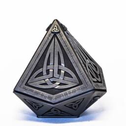 Pyramid Celtic Treasure Box - Scottish Gift Unique Geometric Design Trinket - thumbnail 3
