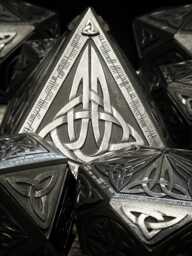 Pyramid Celtic Treasure Box - Scottish Gift Unique Geometric Design Trinket - thumbnail 1