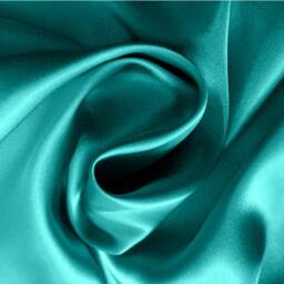 Turquoise Satin Pillowcase, Handmade Charmeuse, Easy Care