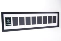 4x6 Multiple 3 4 5 6 7 8 9 10 11 12 13 14 Opening Black Picture Frame With Mat, Multi Photo Collage - thumbnail 1