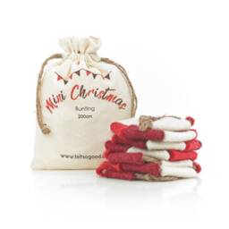 Christmas Bunting Handmade Needle Felt Wool Garland - 200cm - thumbnail 2