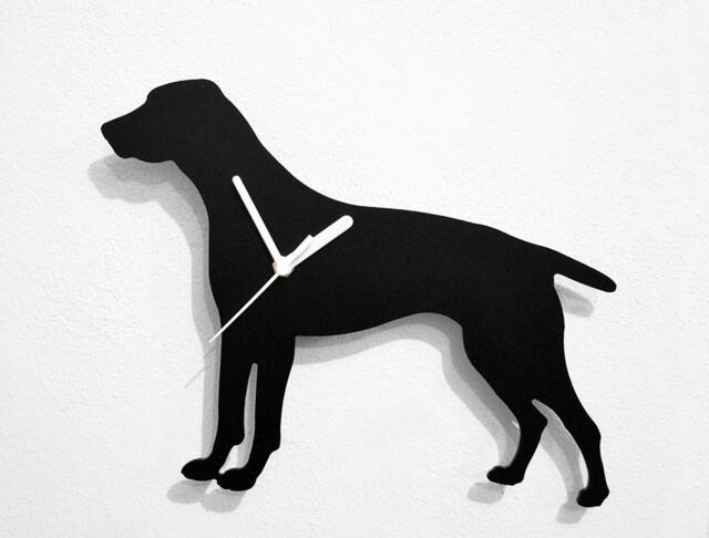 German Shorthaired Pointer Dog - Wall Clock Silhouette - image 1