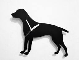 German Shorthaired Pointer Dog - Wall Clock Silhouette - thumbnail 1
