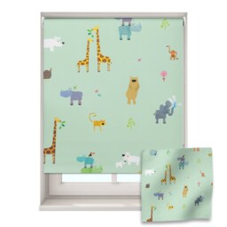 Animal Roller Blind, Jungle Children's Made To Measure, Animals Blackout Blind - thumbnail 1