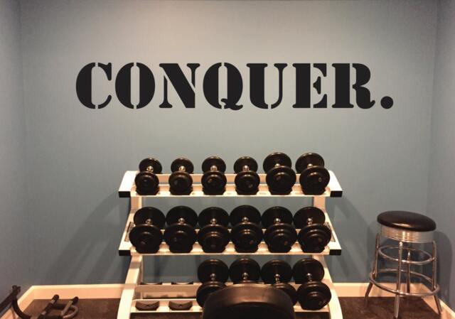 Hockey Locker Room Decor, Gym Wall Decal, Sports Quote Decal - image 1