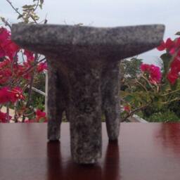 Borucan Indian Stone Metate, Grinding Sculpture, Authentic, Historical, Limited - thumbnail 3