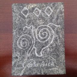 Borucan Indian Stone Metate, Grinding Sculpture, Authentic, Historical, Limited - thumbnail 4