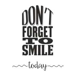 Don't Forget To Smile Wall Decal - Motivational Art Sticker Inspiring Home Decor - thumbnail 2