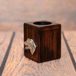 Dalmatian - Wooden Candlestick With Dog, Souvenir, Decoration, Limited Edition, Collection - thumbnail 2