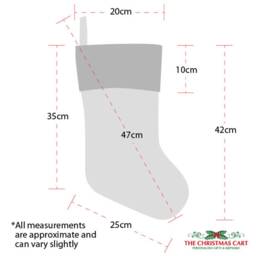 Personalised Silver Snowflake Christmas Stocking - thumbnail 4