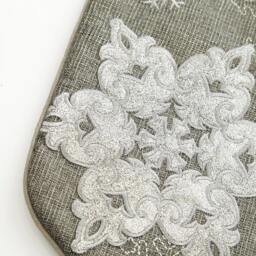 Personalised Silver Snowflake Christmas Stocking - thumbnail 2
