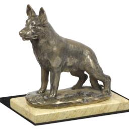 German Shepherd, Dog Sand Marble Base Statue, Limited Edition, Artdog. Made Of Cold Cast Bronze. Perfect Gift. Limited Edition - thumbnail 3