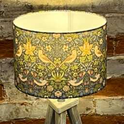 William Morris Lampshade Strawberry Thief, Handmade Lampshade, Table Ceiling Pendant, Country Lamp Shade - thumbnail 2