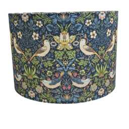 William Morris Lampshade Strawberry Thief, Handmade Lampshade, Table Ceiling Pendant, Country Lamp Shade - thumbnail 1