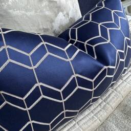 "Scatter Cushion Cover, Throw Pillow, Pillow Rectangle - Geometric Double Sided 12"" X 20" - thumbnail 3