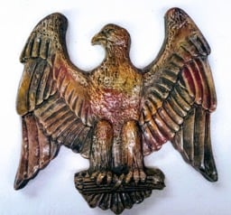 Winged American Eagle Wall Decor Antique Finish - thumbnail 1