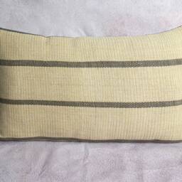 Handwoven Karen Hill Tribe Pillow Cover, Brown Rustic Textile, 12x20 - thumbnail 3