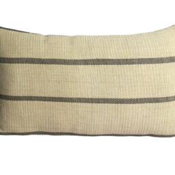 Handwoven Karen Hill Tribe Pillow Cover, Brown Rustic Textile, 12x20 - thumbnail 2