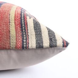 Bohemian Kilim Pillow 20'' Turkish Wool Accent Pillow - thumbnail 4