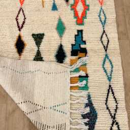 Moroccan Rug Hand Knotted , Rugs For Living Room Custom Handmade Area Wool Beni Ourain Berber 10x14 - thumbnail 2