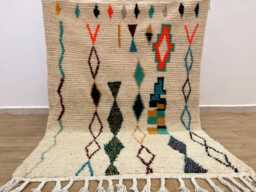 Moroccan Rug Hand Knotted , Rugs For Living Room Custom Handmade Area Wool Beni Ourain Berber 10x14 - thumbnail 1