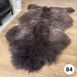 100% British Undyed Rare Breed Sheepskin Rug - 84 - thumbnail 3