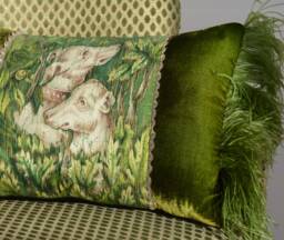 "Fringed Pillow Cover 15"" X 22"