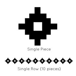 Tribal Geometric Wall Decal - Native American Pattern Vinyl Art - thumbnail 3
