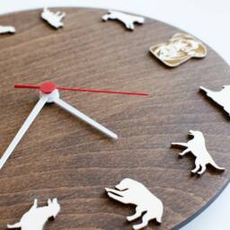 Labrador Portrait Wood Clock - Dog Lover Wall Decor - thumbnail 2