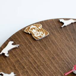 Labrador Portrait Wood Clock - Dog Lover Wall Decor - thumbnail 3