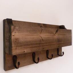 Mail Organizer Wall, Entryway Organizer, Key Rack, Holder, Rustic And - thumbnail 3