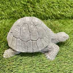 Concrete Tortoise Ornament Outdoor Animal Cute Garden Sculpture Frost Protected - thumbnail 3
