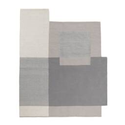 Plains Asymmetric Flatwoven Wool Southwestern Kilim Rug  Grey Accents 3x5 4x6 6x9 Home Living Room Decor Area Runner Scandinavian Trend - thumbnail 2