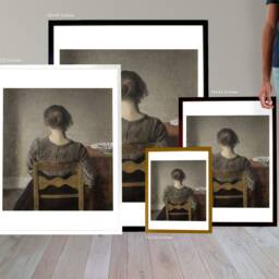 Hvile - Aka Repos Or Rest By Hammersh??i - Gicl??e Fine Art Archival Pigment Print Poster, Hammershoi Danish Reproduction Print - thumbnail 3