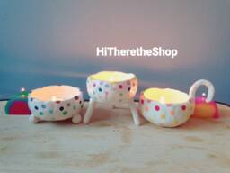 The Gems Collection - Handmade Tealight Holders, Candle Holders. Rainbow Colours. Bowls. Home D??cor - thumbnail 1