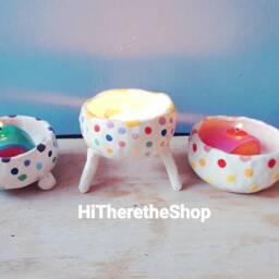 The Gems Collection - Handmade Tealight Holders, Candle Holders. Rainbow Colours. Bowls. Home D??cor - thumbnail 2