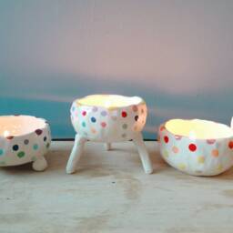 The Gems Collection - Handmade Tealight Holders, Candle Holders. Rainbow Colours. Bowls. Home D??cor - thumbnail 4