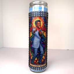 Saint Sammy Davis Jr Prayer Candle Handmade Vegas Rat Pack Altar Art - thumbnail 1