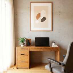 Desk Unit Made From Reclaimed Wood - Draw Desk - thumbnail 1