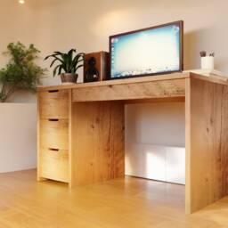 Desk Unit Made From Reclaimed Wood - Draw Desk - thumbnail 3