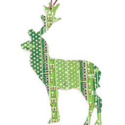 Deer Christmas Tree Ornament - Geeky Decor - thumbnail 2