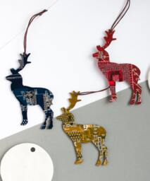 Deer Christmas Tree Ornament - Geeky Decor