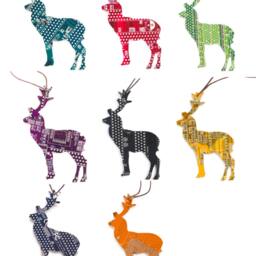 Deer Christmas Tree Ornament - Geeky Decor - thumbnail 4