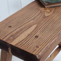 Reclaimed Wooden Stool - Rustic Driftwood Timber - Ben Simpson Furniture - thumbnail 3