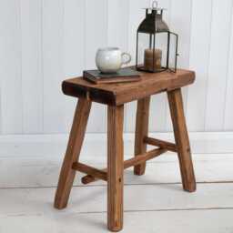 Reclaimed Wooden Stool - Rustic Driftwood Timber - Ben Simpson Furniture - thumbnail 2