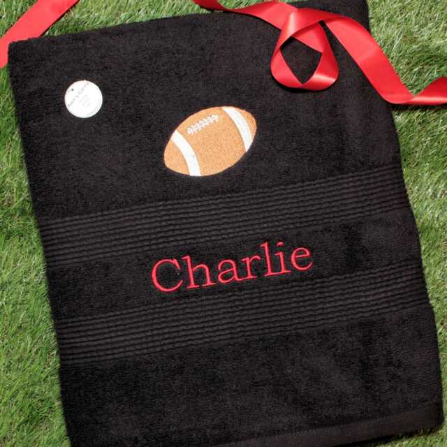 Personalised Rugby Bath Sheet Colour Choice Xl Towel - Classic Football Rfc Six Nations - image 1