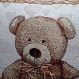 Old Bear Jacquard Tapestry Cushion Cover 45x45 cm. Trendy Interior Decoration - Decorative Housewarming Birthday - thumbnail 2
