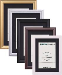 Handmade Wooden Photo Frame With Black Mount Antique Style Wall Art - thumbnail 1