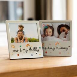 Me & My Dad/Mum Photo Frame Aluminium Family Picture Gift - 006 - thumbnail 1