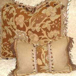 Antique 19Th Century Needlepoint Fragment Small Lumbar Pillow in Neutral Colors - thumbnail 4